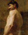 Busto de un hombre desnudo postimpresionista Henri de Toulouse Lautrec